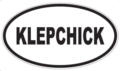 KLEPCHICK - Oval Magnet