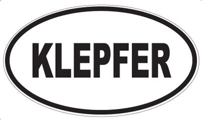 KLEPFER - Oval Magnet