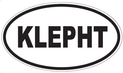 KLEPHT - Oval Sticker