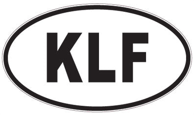 KLF - 3 Letter Initials Oval Sticker
