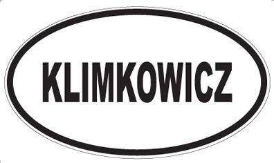 KLIMKOWICZ - Oval Magnet