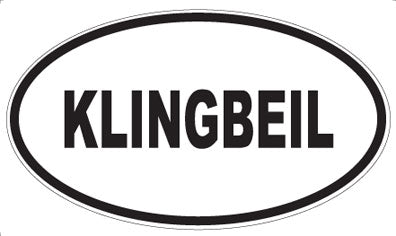 KLINGBEIL - Oval Magnet