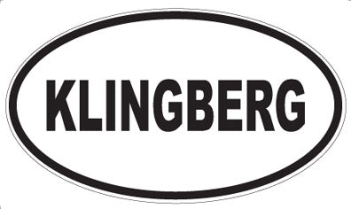 KLINGBERG - Oval Magnet