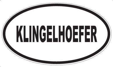 KLINGELHOEFER - Oval Magnet