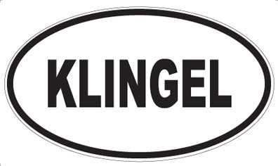 KLINGEL - Oval Magnet