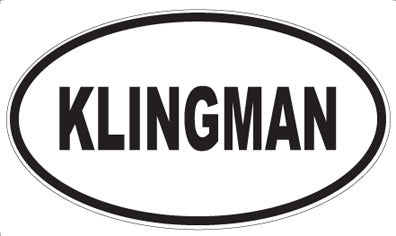KLINGMAN - Oval Magnet