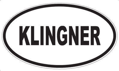 KLINGNER - Oval Magnet
