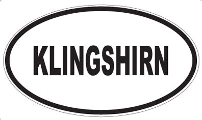KLINGSHIRN - Oval Magnet
