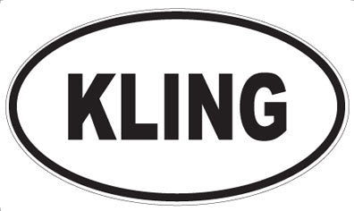 KLING - Oval Magnet