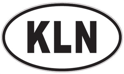 KLN - 3 Letter Initials Oval Magnet