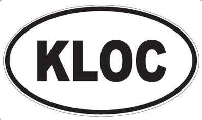 KLOC - Oval Magnet