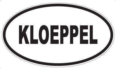 KLOEPPEL - Oval Magnet
