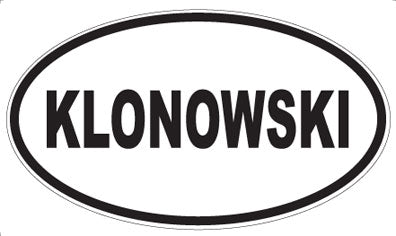 KLONOWSKI - Oval Magnet