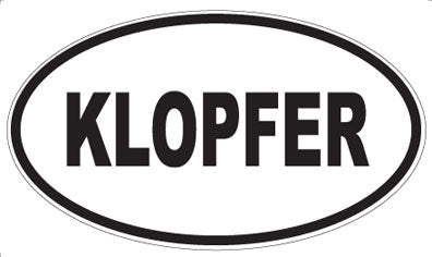 KLOPFER - Oval Magnet