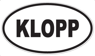 KLOPP - Oval Magnet