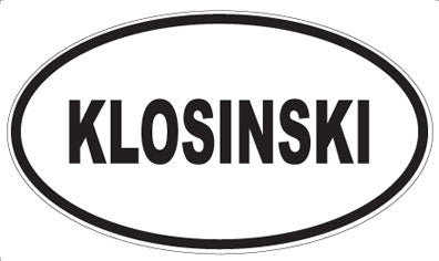KLOSINSKI - Oval Magnet