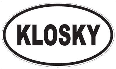 KLOSKY - Oval Magnet