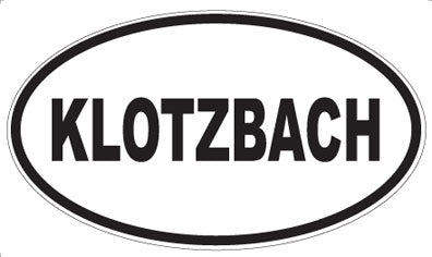 KLOTZBACH - Oval Magnet