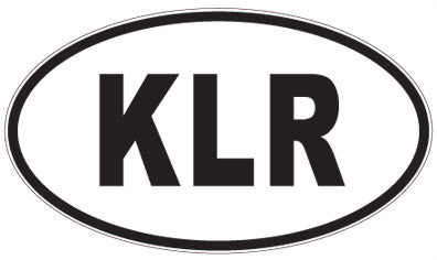 KLR - 3 Letter Initials Oval Magnet