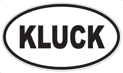 KLUCK - Oval Magnet