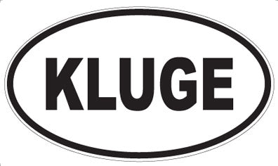 KLUGE - Oval Magnet