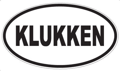 KLUKKEN - Oval Magnet