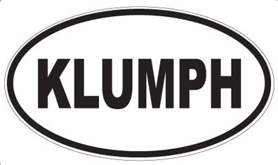 KLUMPH - Oval Magnet