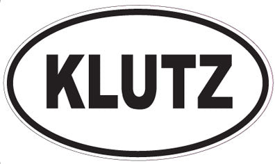 KLUTZ - Oval Magnet