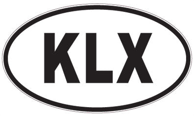 KLX - 3 Letter Initials Oval Sticker