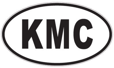 KMC - 3 Letter Initials Oval Sticker