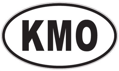 KMO - 3 Letter Initials Oval Magnet
