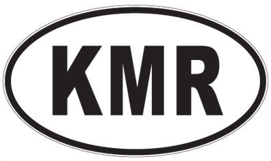 KMR - 3 Letter Initials Oval Magnet