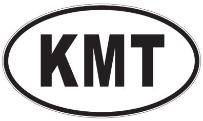 KMT - 3 Letter Initials Oval Magnet