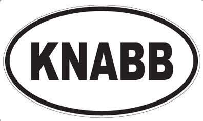 KNABB - Oval Magnet
