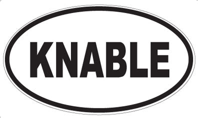 KNABLE - Oval Magnet
