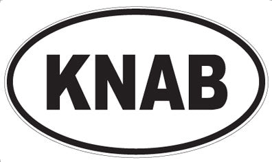 KNAB - Oval Magnet