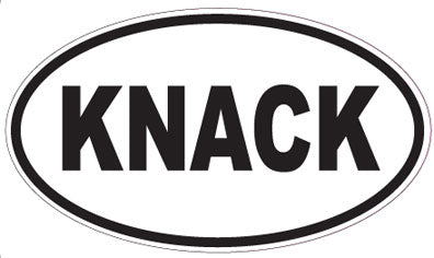 KNACK - Oval Magnet