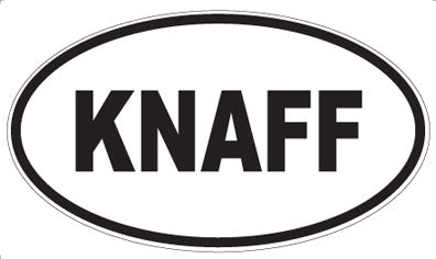 KNAFF - Oval Magnet