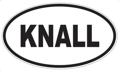 KNALL - Oval Magnet