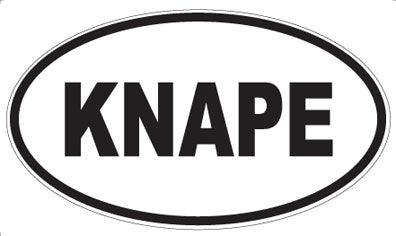 KNAPE - Oval Magnet
