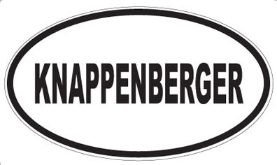 KNAPPENBERGER - Oval Magnet