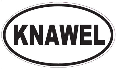KNAWEL - Oval Sticker