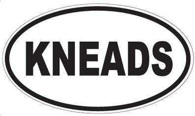 KNEADS - Oval Sticker