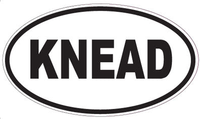 KNEAD - Oval Magnet