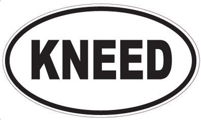 KNEED - Oval Magnet