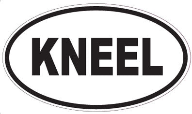 KNEEL - Oval Sticker