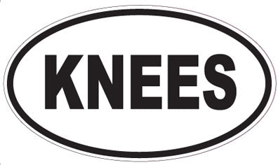 KNEES - Oval Magnet