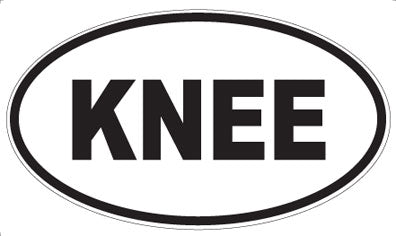 KNEE - Oval Magnet