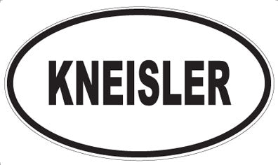 KNEISLER - Oval Magnet