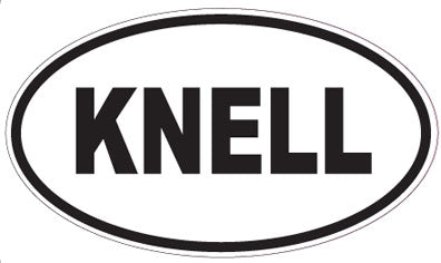 KNELL - Oval Sticker
